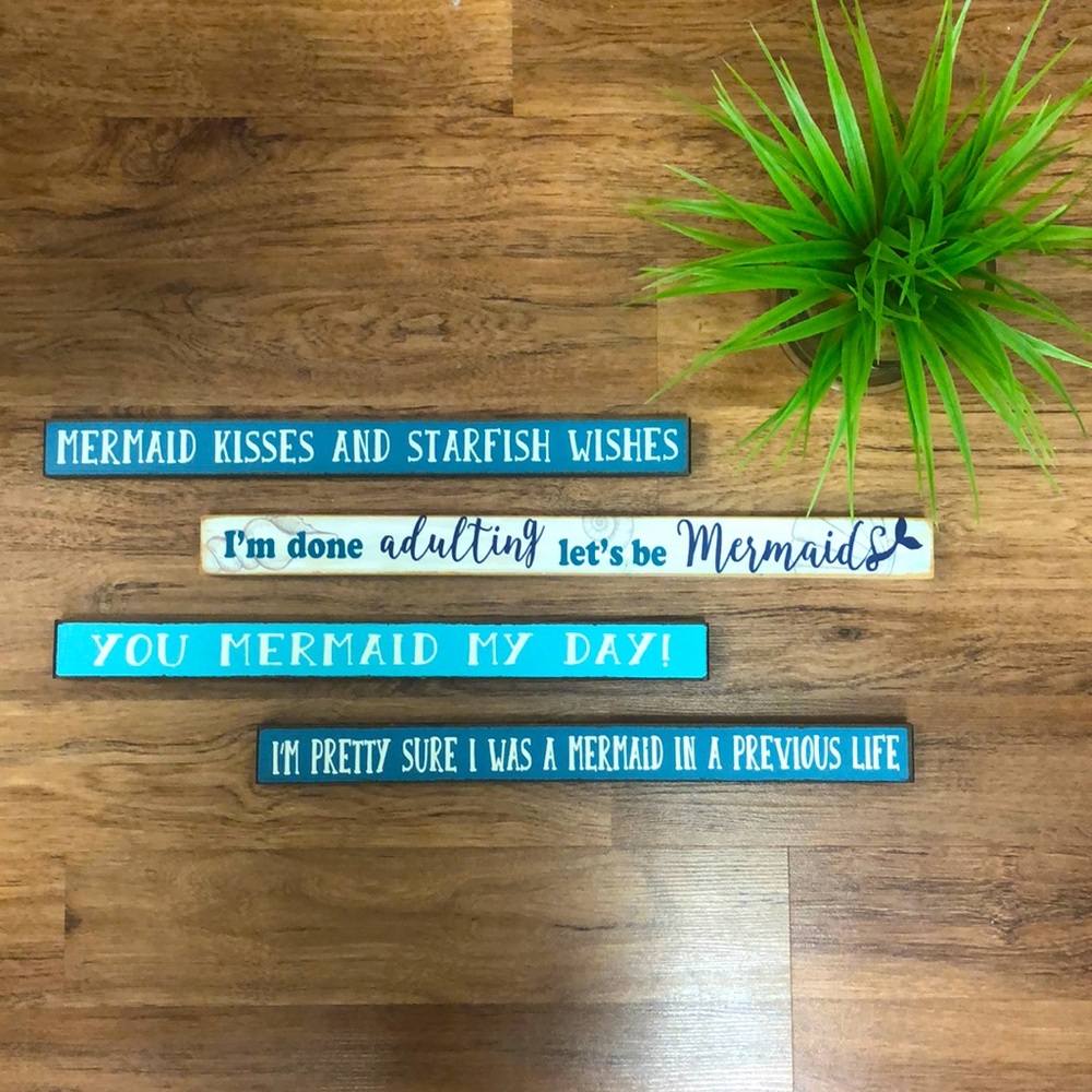 🧜‍♀️ Mermaid Signs Set (4)🧜‍♀️